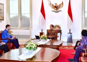 Presiden Jokowi Terima Delegasi Menteri Iklim dan Lingkungan Hidup Norwegia di Istana Merdeka
