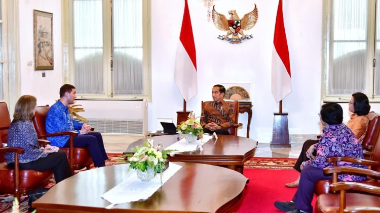 Presiden Jokowi Terima Delegasi Menteri Iklim dan Lingkungan Hidup Norwegia di Istana Merdeka