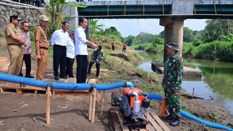 Presiden Tinjau Pompanisasi di Jawa Tengah, Upaya Antisipasi Kekeringan dan Peningkatan Produksi Pangan