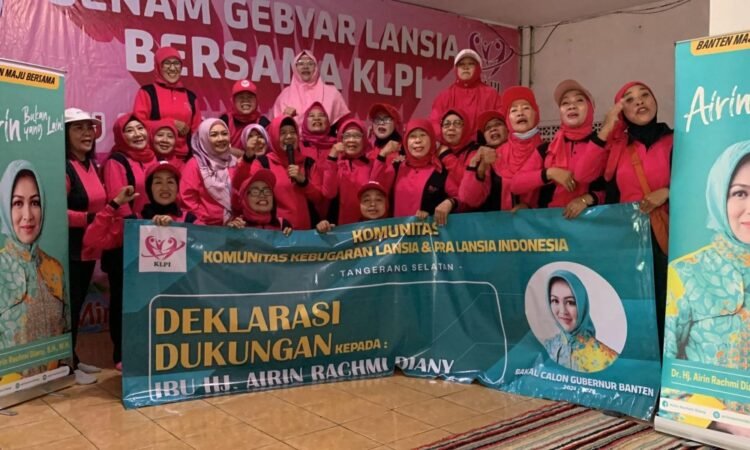 Apresiasi Keberhasilan di Tangsel, Komunitas Lansia Dukung Airin Rachmi Diany di Pilkada Banten