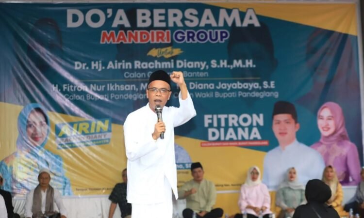 Kiai dan Ustadz di Pandeglang Gelar Doa Bersama Untuk Kemenangan Airin Rachmi Diany