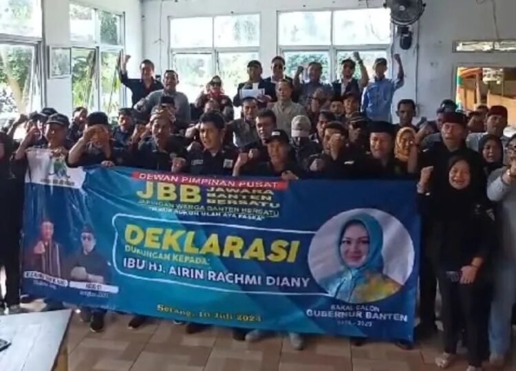 Jawara Banten Deklarasi Dukung Airin Rachmi Diany di Pilkada Banten