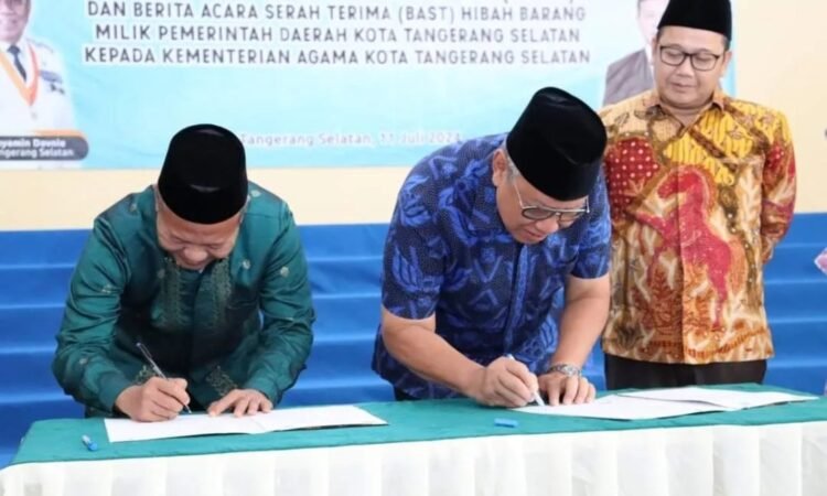 Kemenag RI Terima 5 Titik Tanah Hibah untuk KUA dan Madrasah dari Pemkot Tangsel