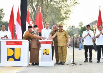 Presiden Jokowi Resmikan Infrastruktur Jalan di Lampung Utara, Percepat Mobilitas Barang dan Orang