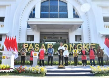 Presiden Jokowi Resmikan Rehabilitasi Pasar Jongke di Kota Surakarta