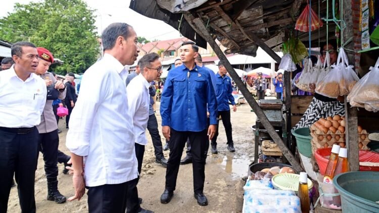 Presiden dan Ibu Iriana Cek Harga Bahan Pokok di Pasar Sentral Palakka