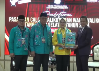Didampingi Airin Rachmi Diany, Benyamin-Pilar Daftar ke KPU Tangsel