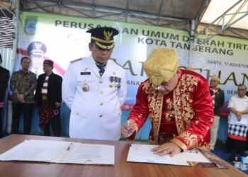 Pj Wali Kota Tangerang Ajak Jajaran BUMD dan BLUD Teken Pakta Integritas Netralitas