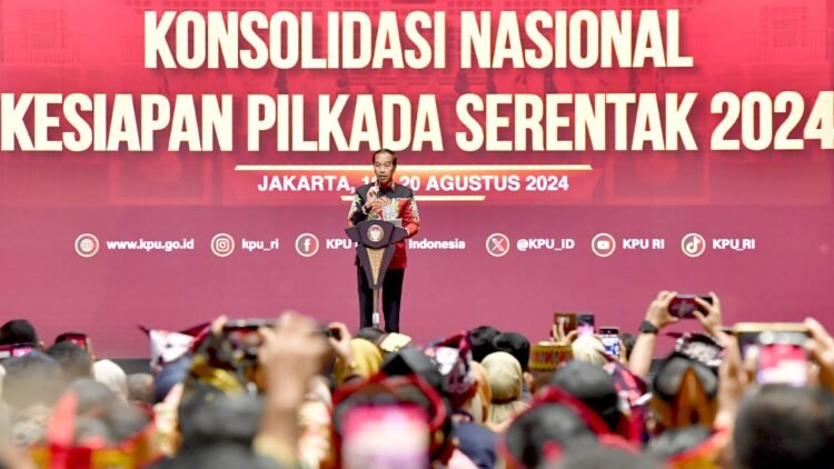 Hadiri Rapat Konsolidasi Nasional Kesiapan Pilkada 2024, Presiden Jokowi Tegaskan Pentingnya Kualitas dan Integritas Pemilu