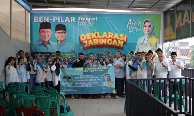 Paguyuban Warga Sunda Tangsel Deklarasi Dukung Airin Rachmi Diany dan Benyamin-Pilar di Pilkada 2024