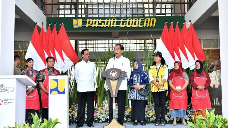 Presiden Jokowi Resmikan Revitalisasi Pasar Godean Sleman