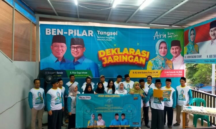 Dekat Dengan Masyarakat, Forum Sembilan Bintang Dukung Penuh Airin-Ade dan Ben-Pilar
