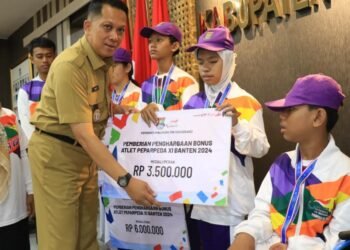 Pemkab Tangerang Apresiasi Atlet Berprestasi di Peparpeda Banten 2024