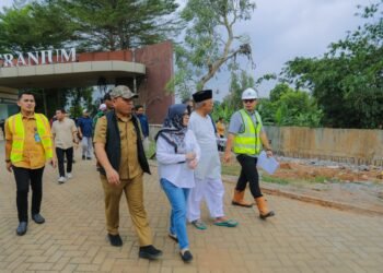 Pilar Kembali Tinjau Progres Pembangunan Turap Kali Ciater Hilir Segmen Serpong Park-Laverde
