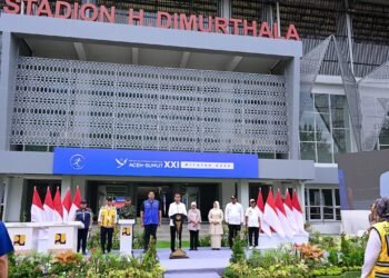 Presiden Jokowi Resmikan Rehabilitasi dan Renovasi Pembangunan Venue PON XXI di Aceh