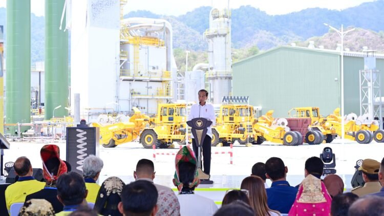 Presiden Jokowi Resmikan Smelter Tembaga dan Pemurnian Logam Mulia di Sumbawa Barat