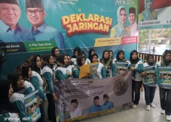 Srikandi Tangsel Dukung Airin Rachmi Diany-Ade Sumardi dan Ben-Pilar