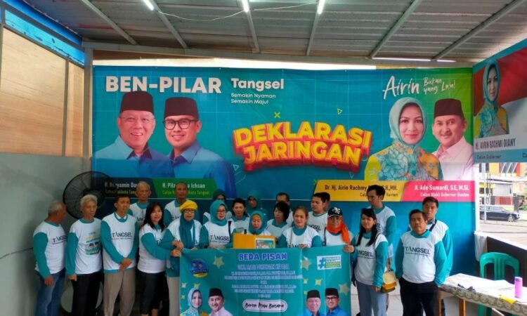 Jaringan Beda Pisan Berikan Dukungan, Siap Menangkan Airin-Ade Sumardi dan Benyamin Davnie-Pilar Saga Ichsan