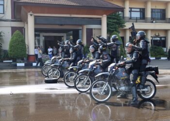 Ditsamapta Polda Banten Gelar Latganda Guna Peningkatan Kemampuan Personel
