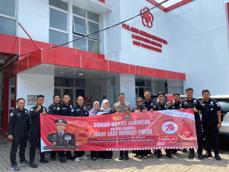HUT Humas Polri ke-73, Bidhumas Polda Banten Gelar Donor Darah