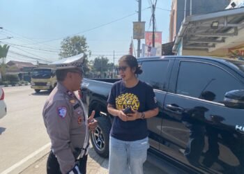 Hari Kelima Ops Zebra Maung 2024 Ditlantas Polda Banten Laksanakan Gatur dan Himbauan serta Teguran