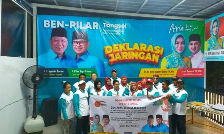 DPD Indonesia Hebat Bersatu Tangsel Jagokan Airin Rachmi Diany-Ade Sumardi dan Ben-Pilar