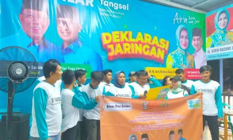 Jajarin Tangsel Konsisten Dukung Airin Rachmi Diany dan Ben-Pilar di Pilkada 2024