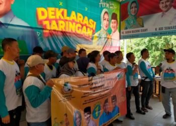 Keluarga Besar Ojol di Tangsel Ramai-ramai Dukung Airin-Ade Sumardi dan Benyamin Davnie-Pilar Saga Ichsan