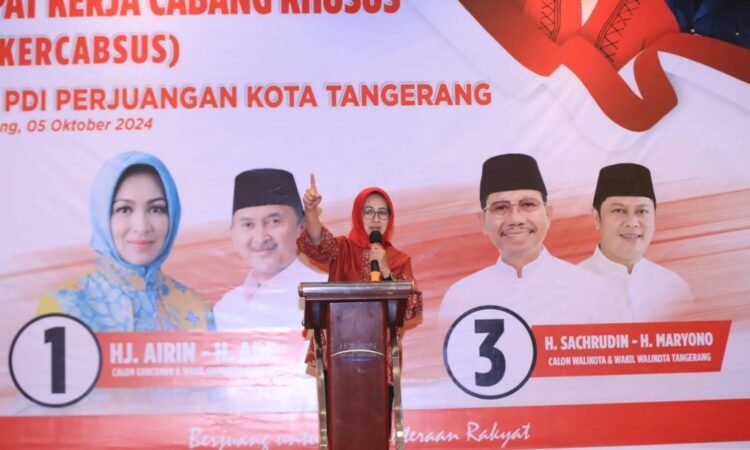 Turun Langsung ke Masyarakat, PDI Perjuangan Serukan Kader Menangkan Airin Rachmi Diany-Ade Sumardi