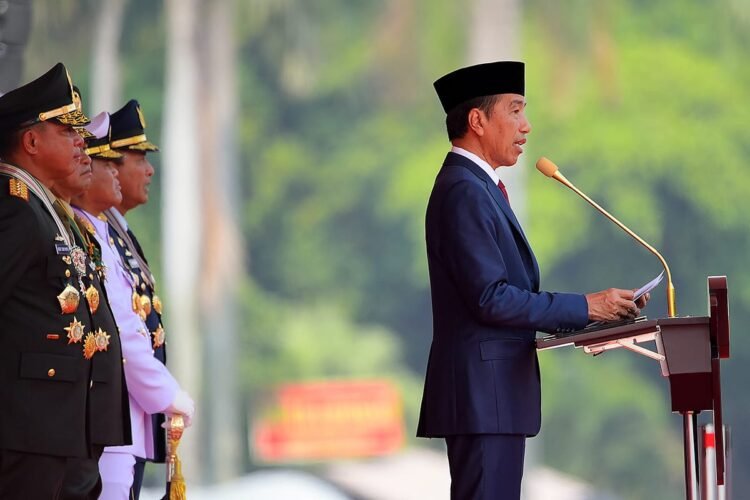 Presiden Jokowi Pimpin Upacara Peringatan HUT Ke-79 TNI di Monas