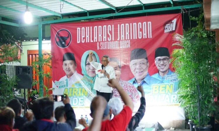 Tokoh dan Masyarakat Kelurahan Paku Jaya Dukung Penuh Airin-Ade Sumardi dan Benyamin Davnie-Pilar Saga Ichsan