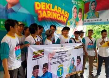 Sekelompok Anak Muda Jaringan Asa Kami BENPILAR Deklarasi Dukung Ben-Pilar & Airin-Ade Sumardi