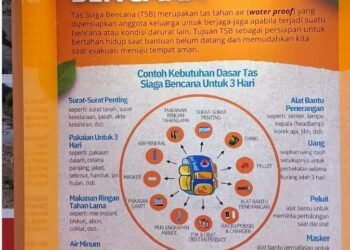 Hadapi Musim Penghujan, BPBD Tangsel Imbau Warga Siapkan Tas Siaga Bencana