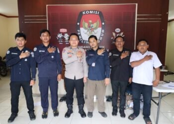 Pastikan Logistik Pilkada Aman, Polresta Serang Kota Laksanakan Pengamanan Gudang Logistik KPU Kota Serang