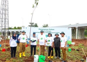 Pemkot Tangsel Bersama PT Cinere Serpong Jaya Lakukan Penanaman Pohon