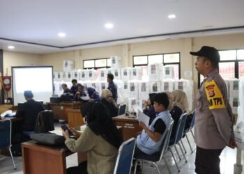 Polres Cilegon Kawal Ketat Rapat Pleno Terbuka Rekapitulasi Pilkada 2024