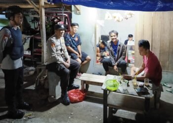 Anggota Polsek Leuwidamar Polres Lebak, Giat Patroli Malam Antisipasi C3