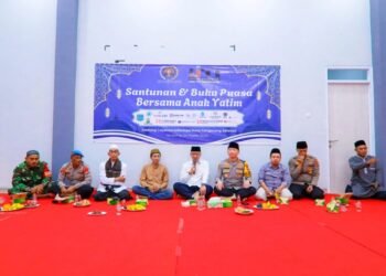 Beri Santunan Anak Yatim, Sekda Bambang Noertjahjo Apresiasi PWI dan IJTI Tangsel