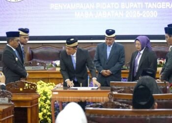 DPRD Gelar Rapat Paripurna Penyampaian Pidato Bupati Tangerang Masa Jabatan 2025-2030
