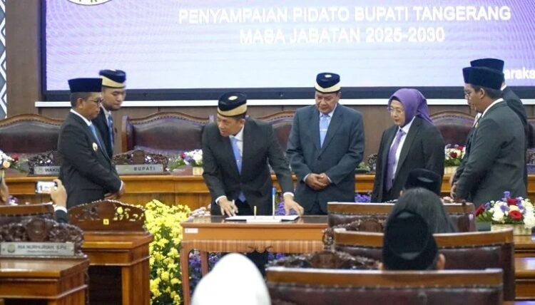 DPRD Gelar Rapat Paripurna Penyampaian Pidato Bupati Tangerang Masa Jabatan 2025-2030