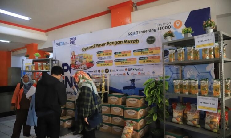 Operasi Pangan Murah di Kantor Pos Kota Tangerang Mulai Berjalan