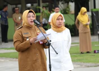 Wakil Bupati Tangerang Intan Nurul Hikmah Pimpin Apel Perdana Pasca Pelantikan