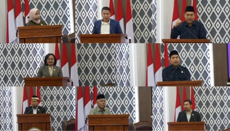 Fraksi di DPRD Kabupaten Tangerang Sampaikan Pandangan Umum LKPJ Bupati Tahun 2024