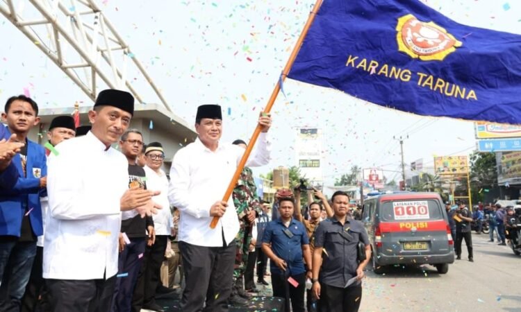 Bupati Tangerang Lepas Peserta Karnaval Festival Tabuh Bedug Ke-34 Kecamatan Teluknaga