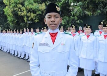 Ayahnya Meninggal Dunia Sehari Sebelum Dikukuhkan, Rahmat Putra Maulana Tetaap Tegar Pimpin Pasukan 17 saat Peringatan HUT ke-80 RI di Tangsel
