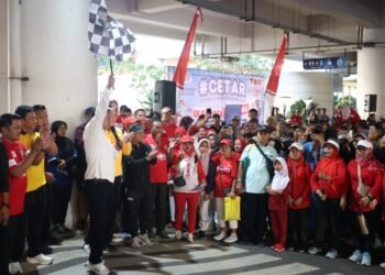 Bupati Tangerang dan Kapolres Tangsel Lepas Jalan Sehat Di Intermoda Cisauk