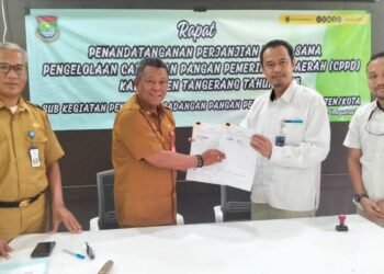 DPKP dan Bulog Tanda Tangani Kerja Sama Pengelolaan Cadangan Pangan