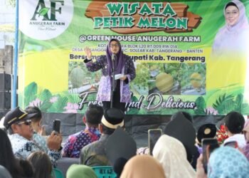 Solusi Pertanian Modern dan Ramah Lingkungan, Wabup Intan Apresiasi Green House Anugerah Farm