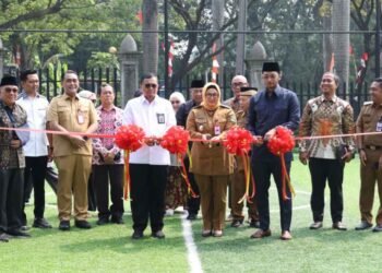 Wabup Intan Bersama Dirjen PAUD Resmikan Revitalisasi Lapangan Sekolah Islamic Village