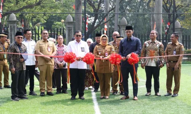 Wabup Intan Bersama Dirjen PAUD Resmikan Revitalisasi Lapangan Sekolah Islamic Village